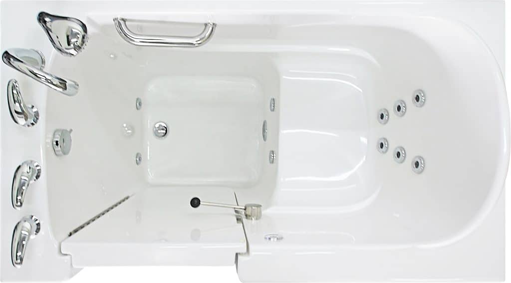 Bathtub with hydromassage system