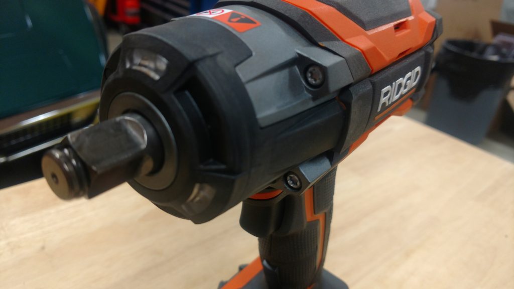 Our use of the Ridgid impact wrench