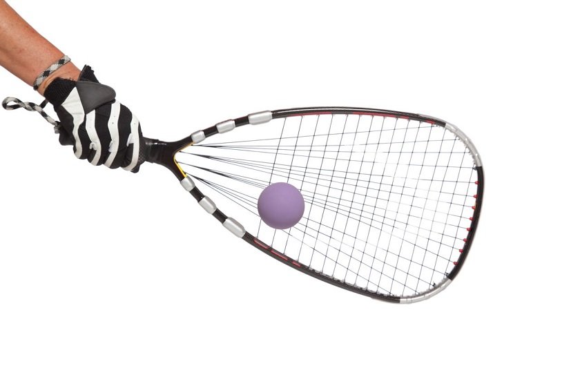 Teardrop-shaped racquets