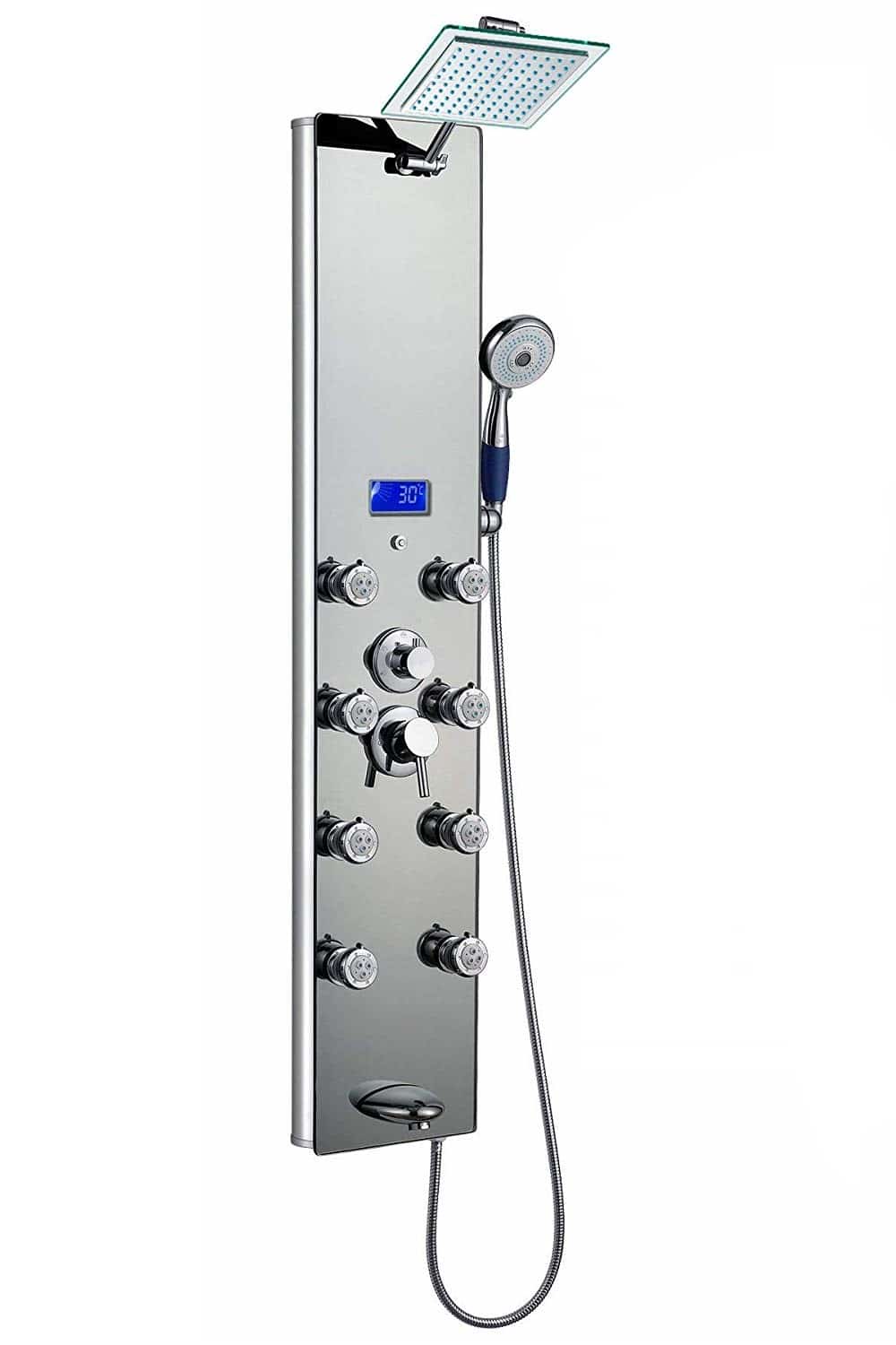 Blue Ocean SPA392M Shower Panel Tower with Rainfall Shower Head
