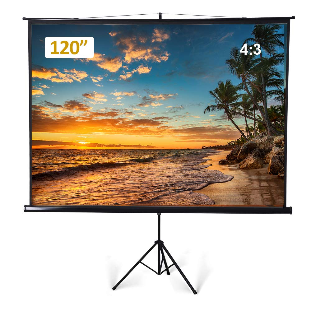 ZUEDA Large Portable Projector Screen with Tripod Stand
