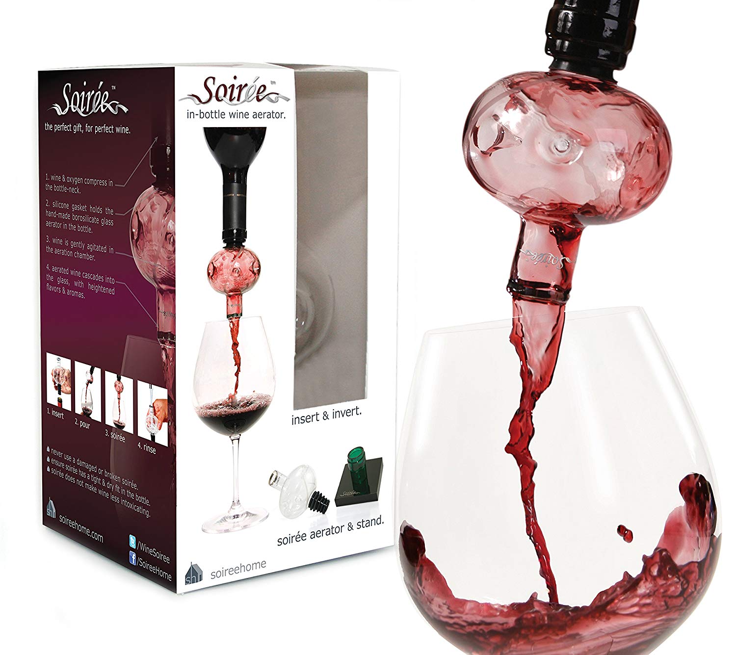 Soireehome In-Bottle Wine Aerator 