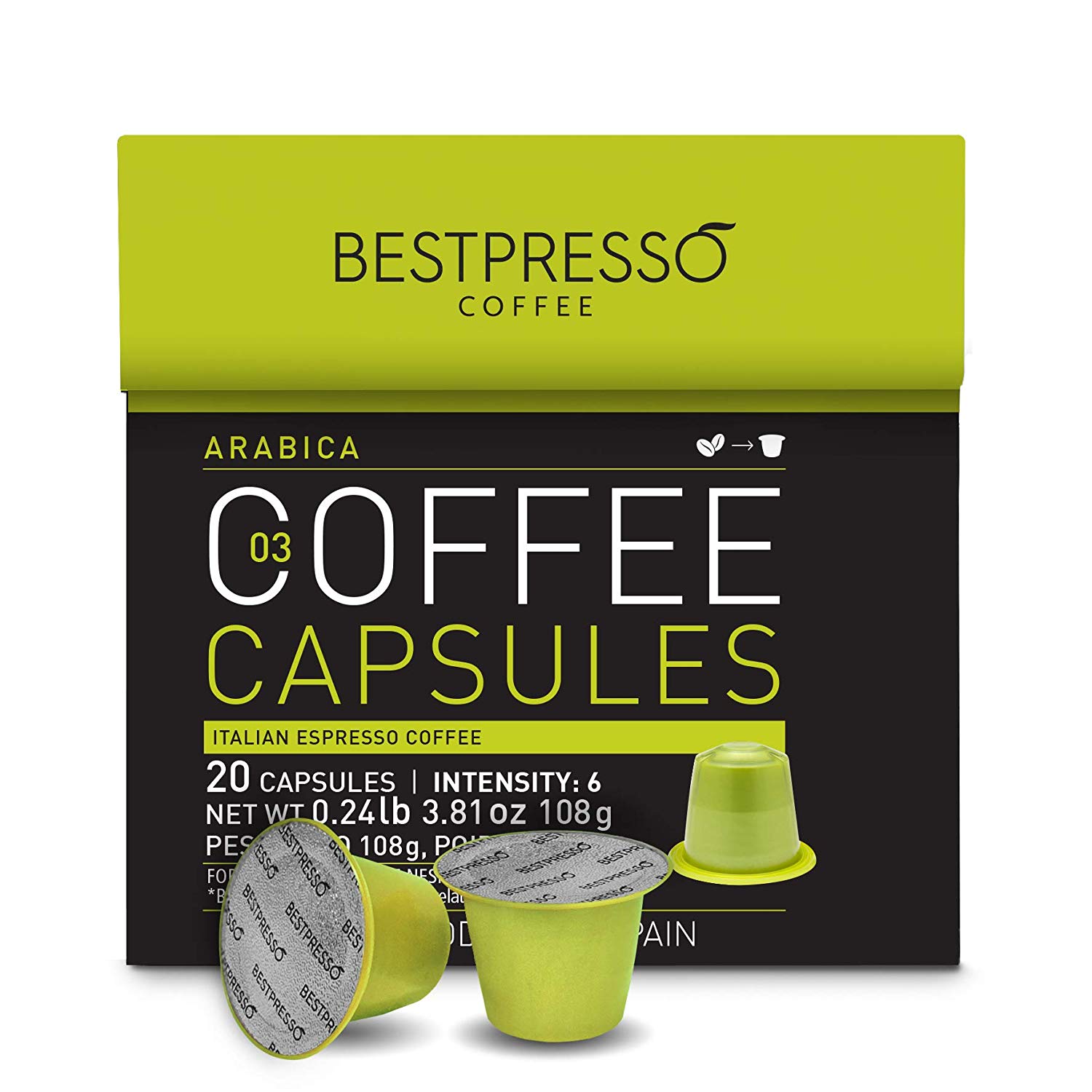 Bestpresso Coffee Arabica Blend Coffee Capsules 