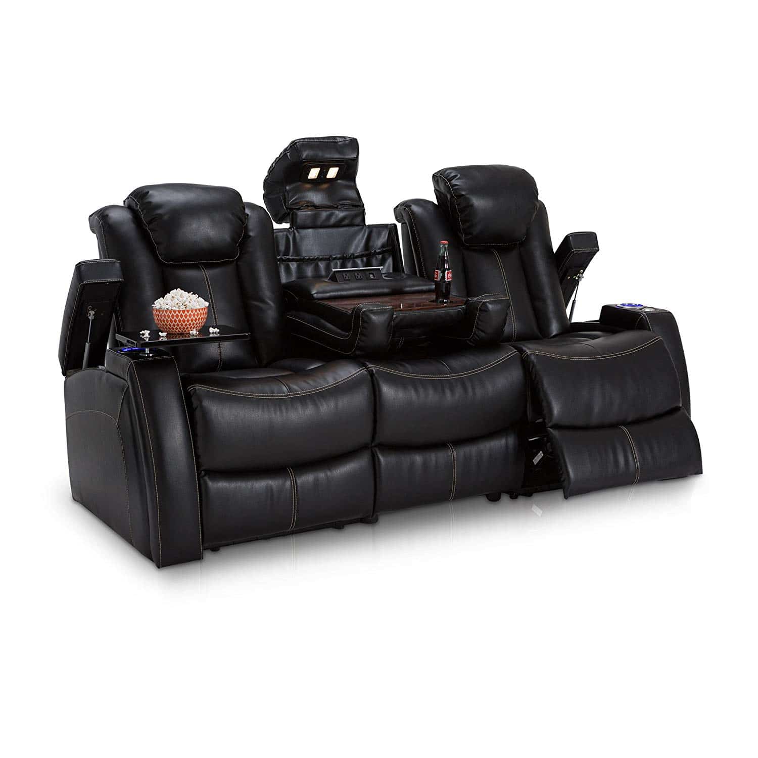 Seatcraft Omega Power Recline Multimedia Sofa