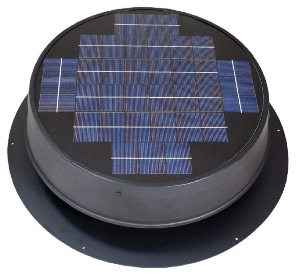 Ultra Low-Profile 24-watt Natural Light Solar Attic Fan