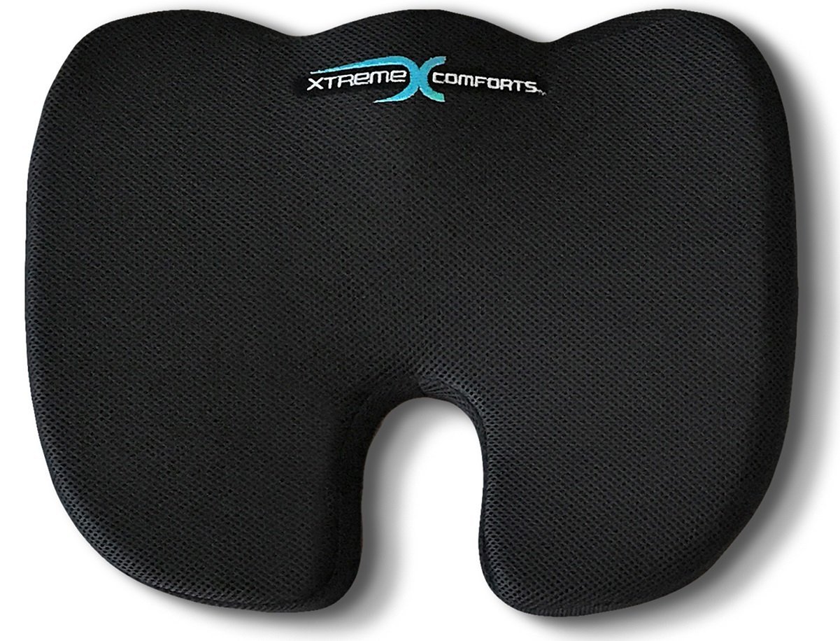 Xtreme Comforts Coccyx Orthopedic Memory Foam Seat Cushion