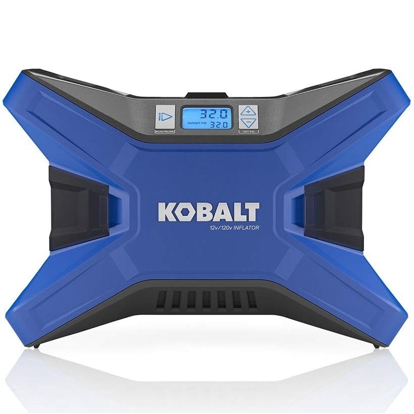 Kobalt 120v & 12v Portable Air Compressor Inflator