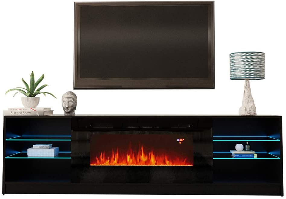 Boston Electric Fireplace Modern TV Stand