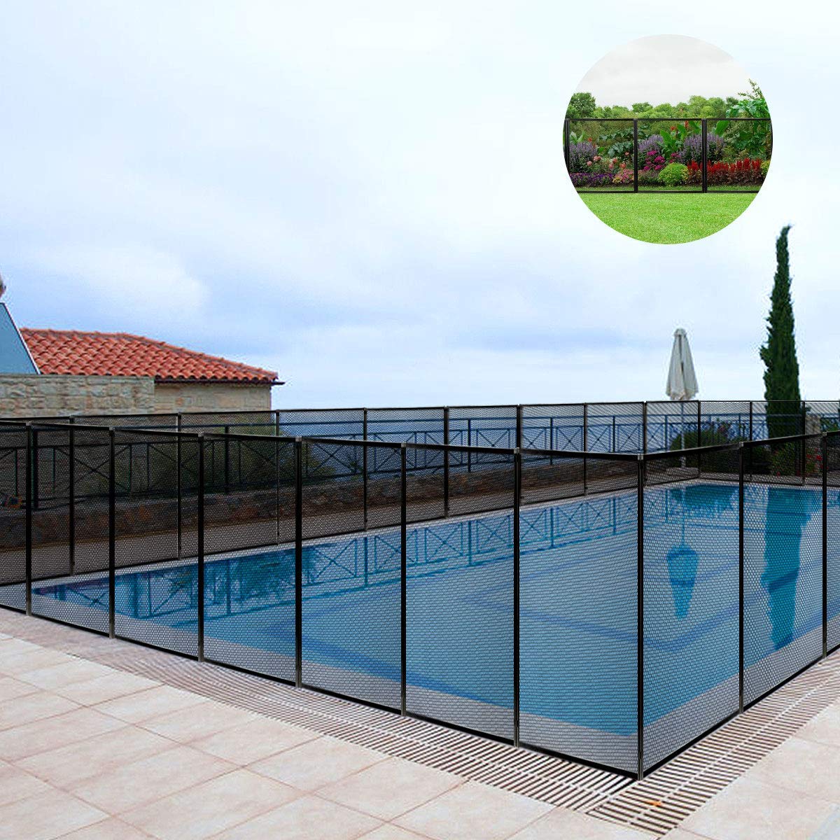 Giantex 4FtX48Ft Swimming Pool Fence
