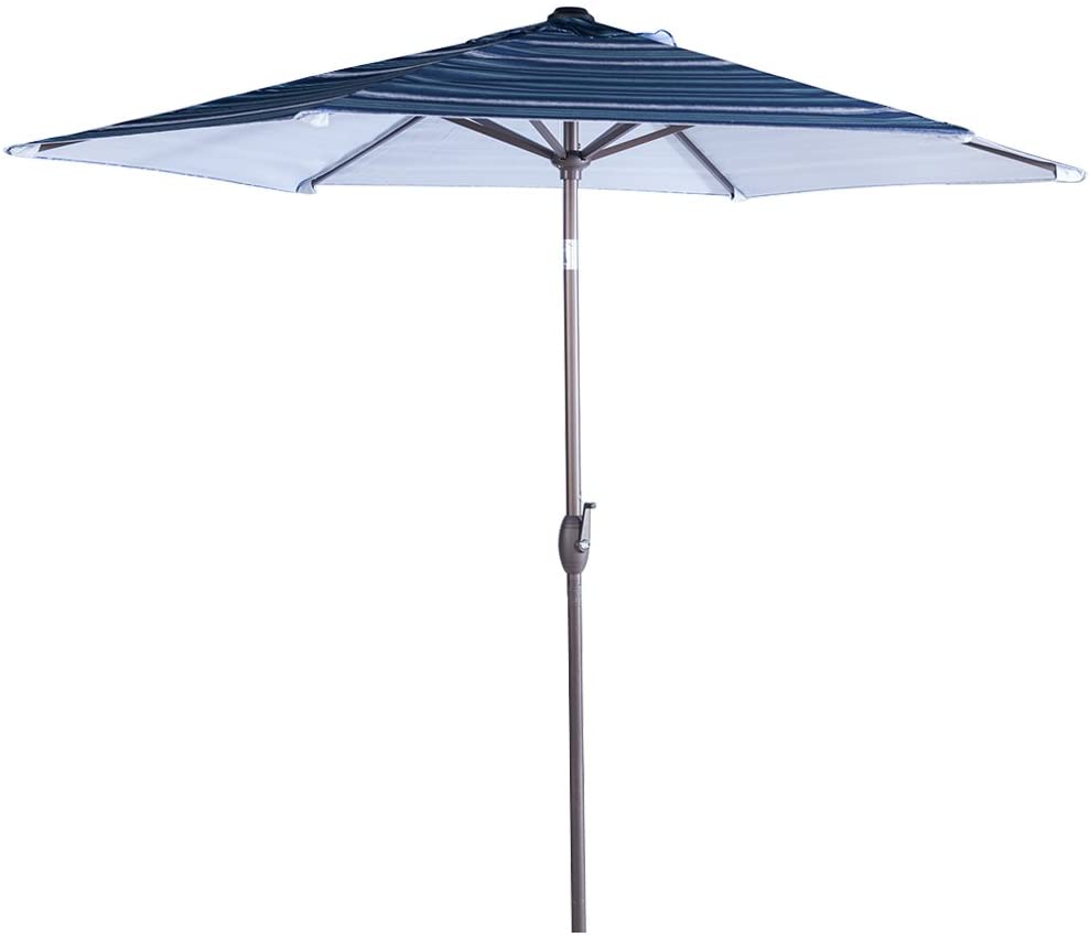 Abba Patio Striped Patio Outdoor Market Table Umbrella