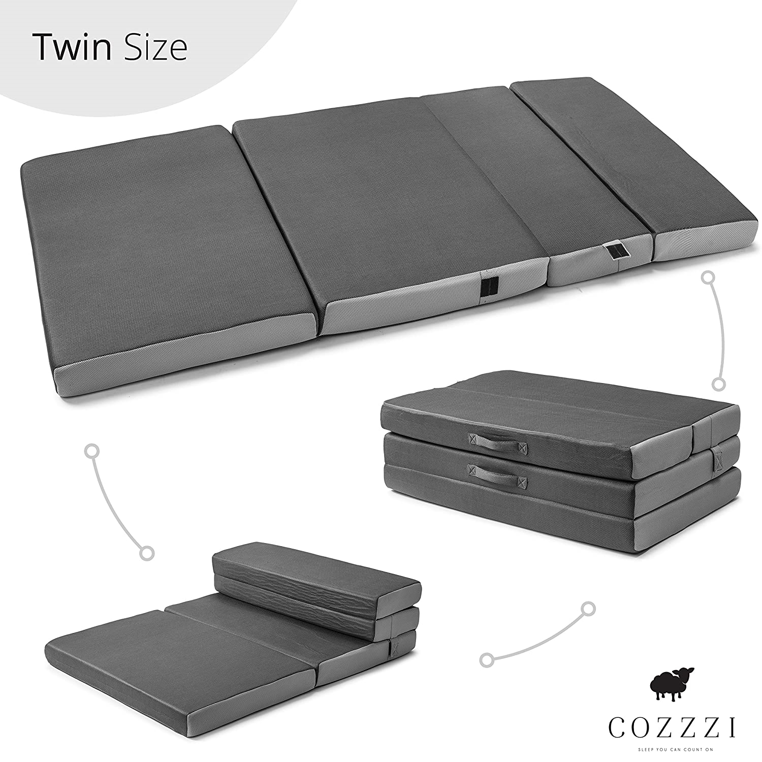 Cozzzi Twin Folding Mattress