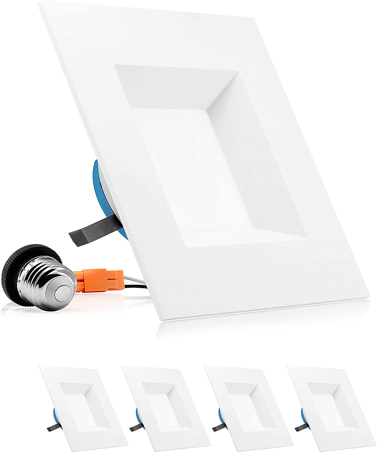 PARMIDA 6 Inch LED Square Recessed Retrofit Lighting