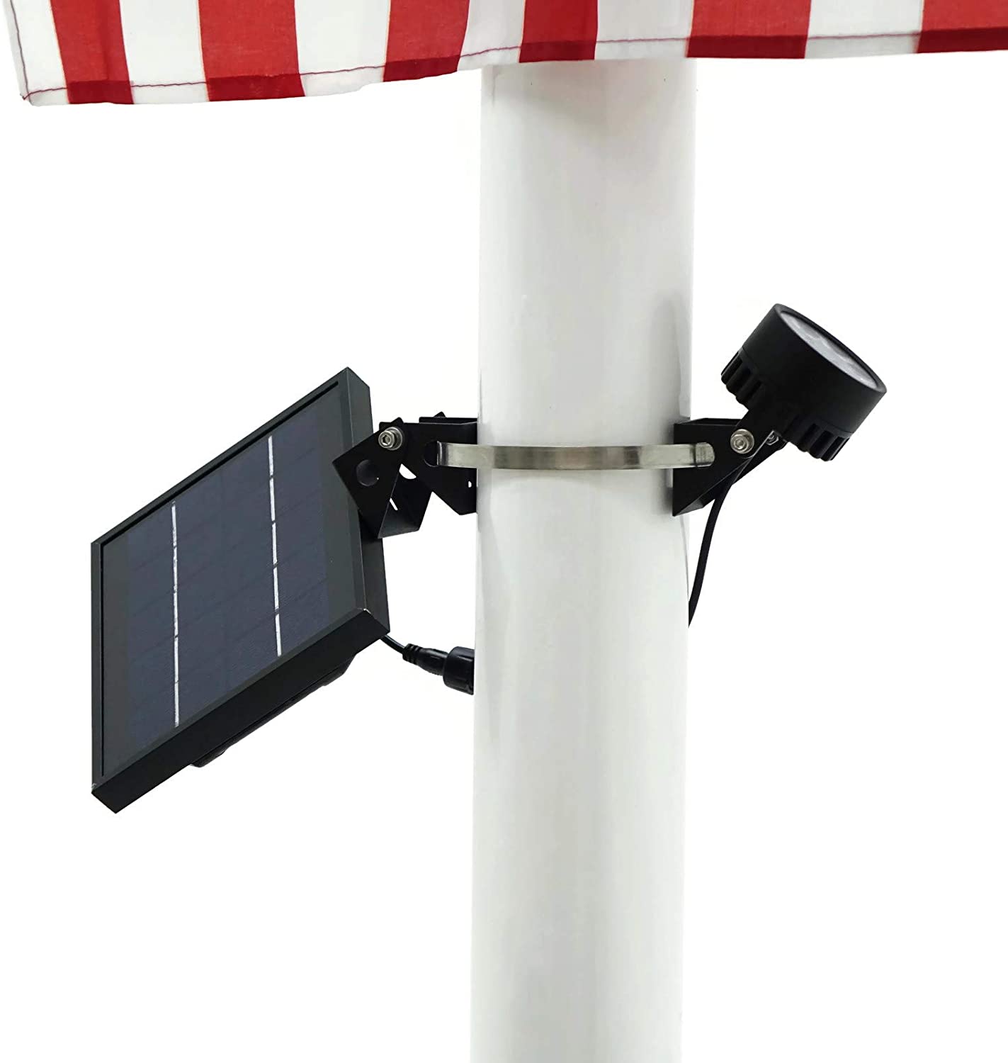 Solar Light Mart Mini Solar Powered Flagpole Light