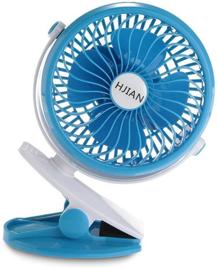 HJIAN 5-inch Clip Fan Portable Clamp Fans