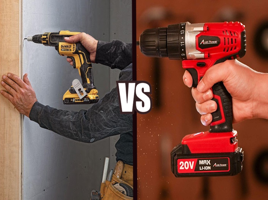 Screw Gun vs Drill: In-Detail Comparison of Features and Functions