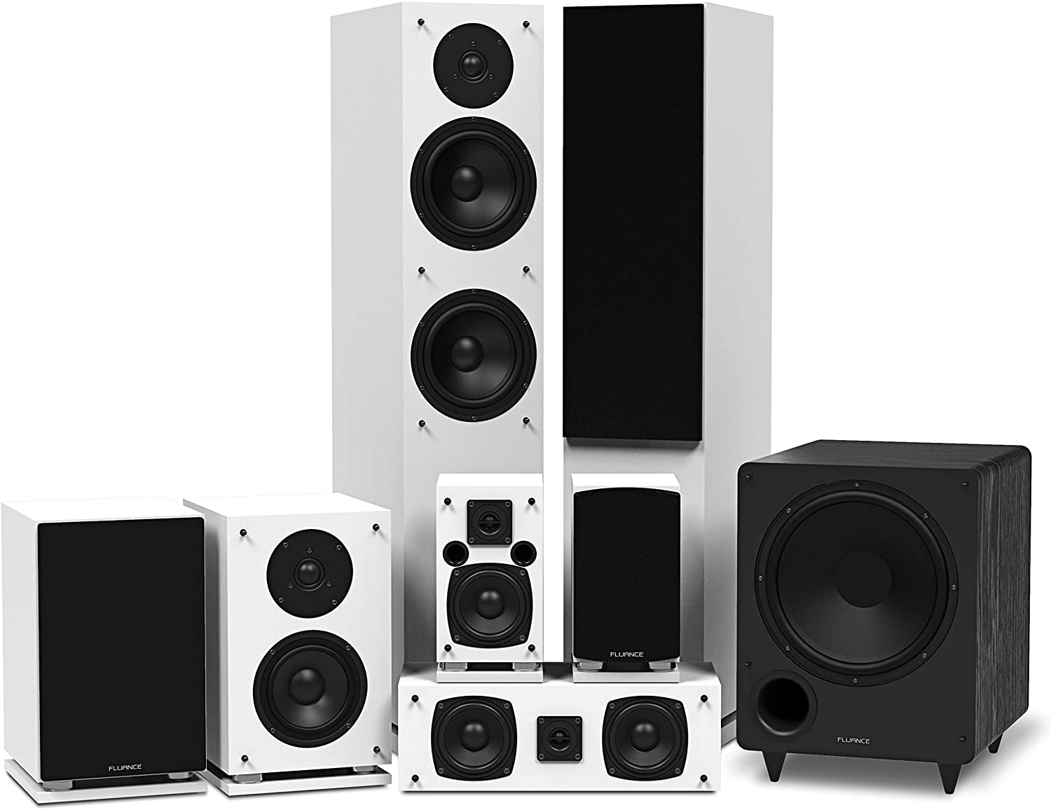 Fluance Elite Series Surround Sound Home Theater 7.1 Channel Speaker System
