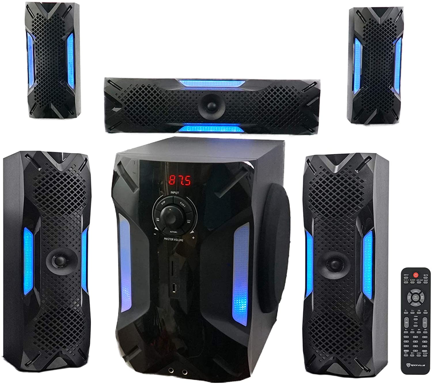 Rockville HTS56 5.1-Channel Home Theater System