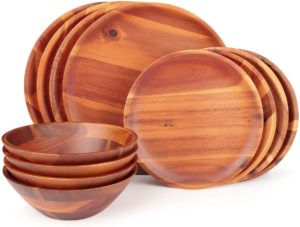 Aidea Wood Dinnerware Set