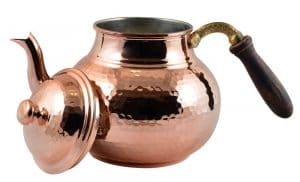 CopperBull Hammered Copper Tea Pot Kettle