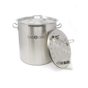 Gas One Stainless Steel Stock Pot with Steamer