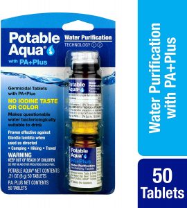 Potable Aqua Germicidal Water Purification Tablets with PA Plus