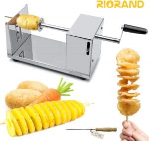 RioRand Manual Stainless Steel Twisted Potato Slicer