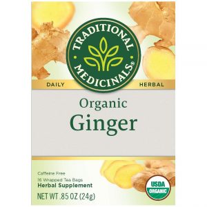 Traditional Medicinals Organic Ginger Herbal Leaf Tea