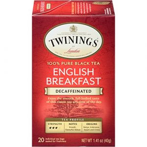 Twinings of London Decaffeinated English Breakfast Tea