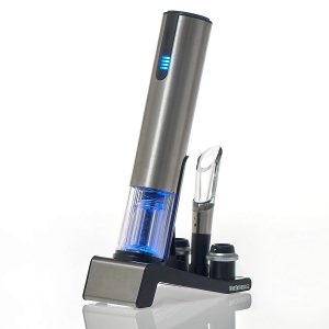 Wine Enthusiast Electric Blue Automatic Wine Bottle Opener