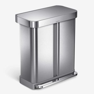 Simplehuman 58 Liter Hands-Free Dual Compartment Trash Can
